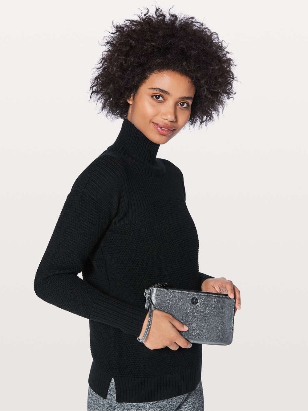 Lululemon Double Up Pouch Black Shimmer